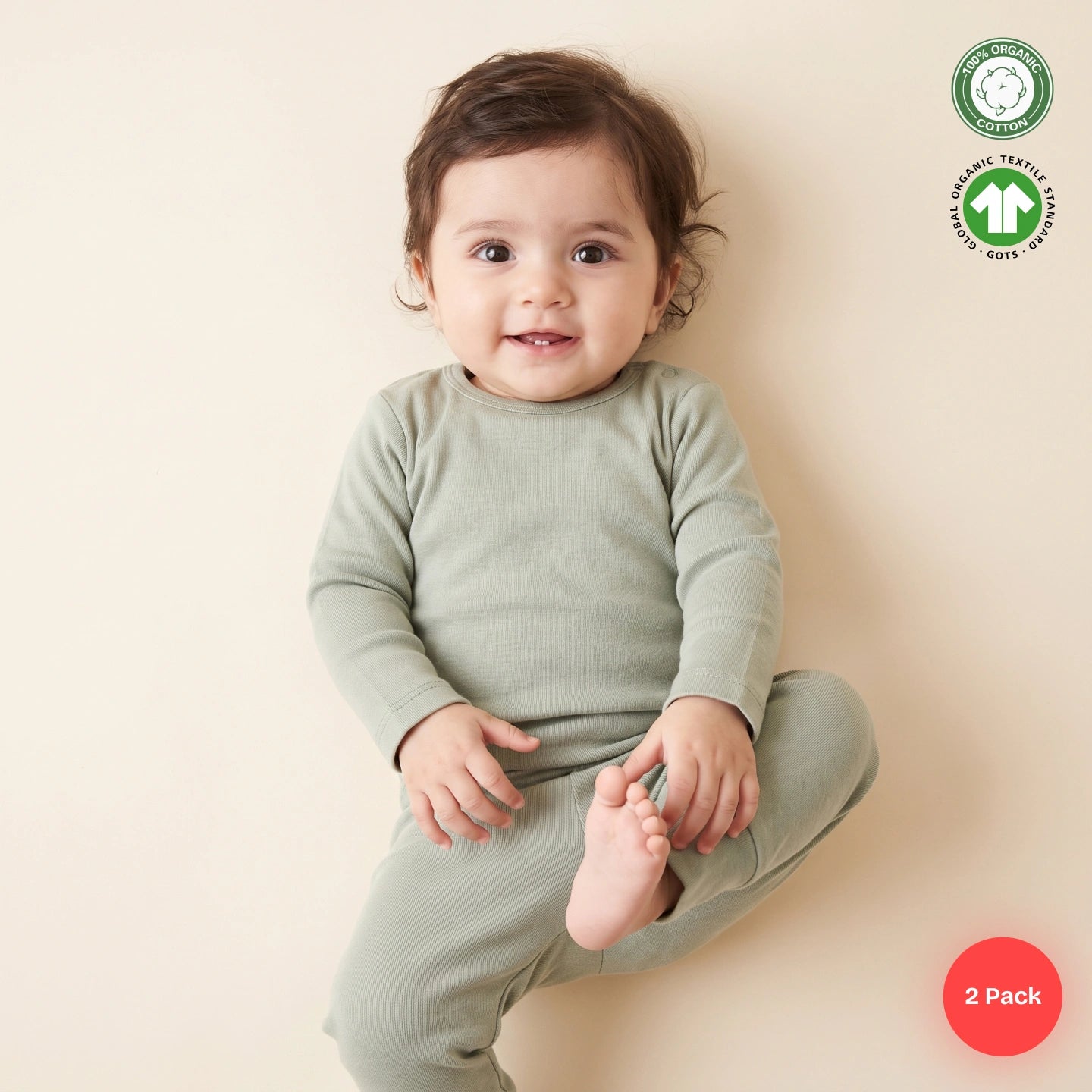 Easy Romper Brown + Green - Pack of 2