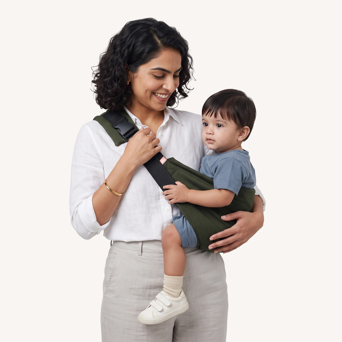 Snugs Sideways Carrier - Forest Green