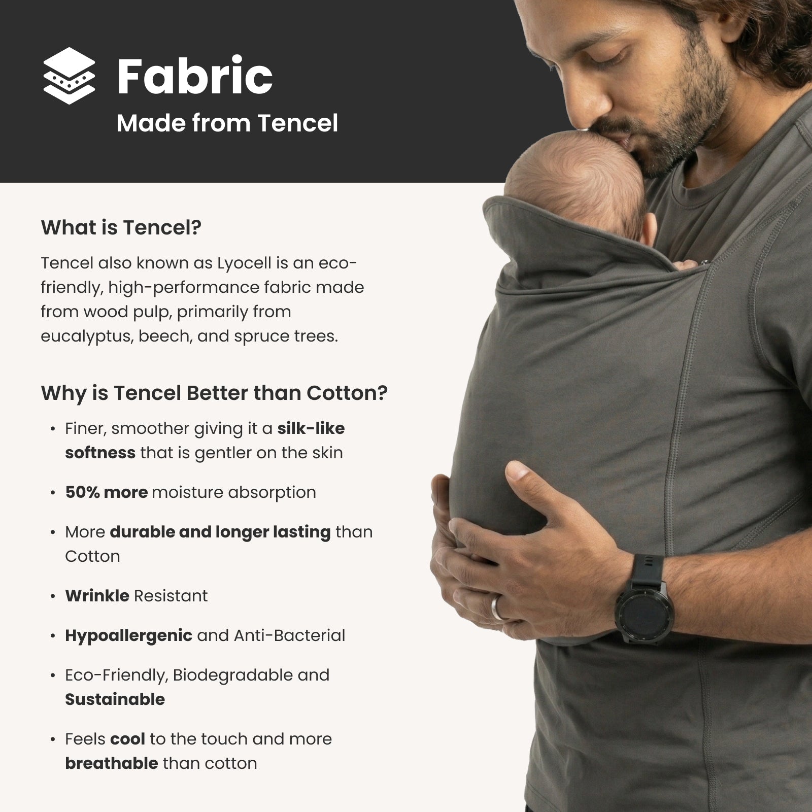 Snugs - Men's Everyday T-Shirt Carrier(Newborn to 8KGs) - Child Carrier