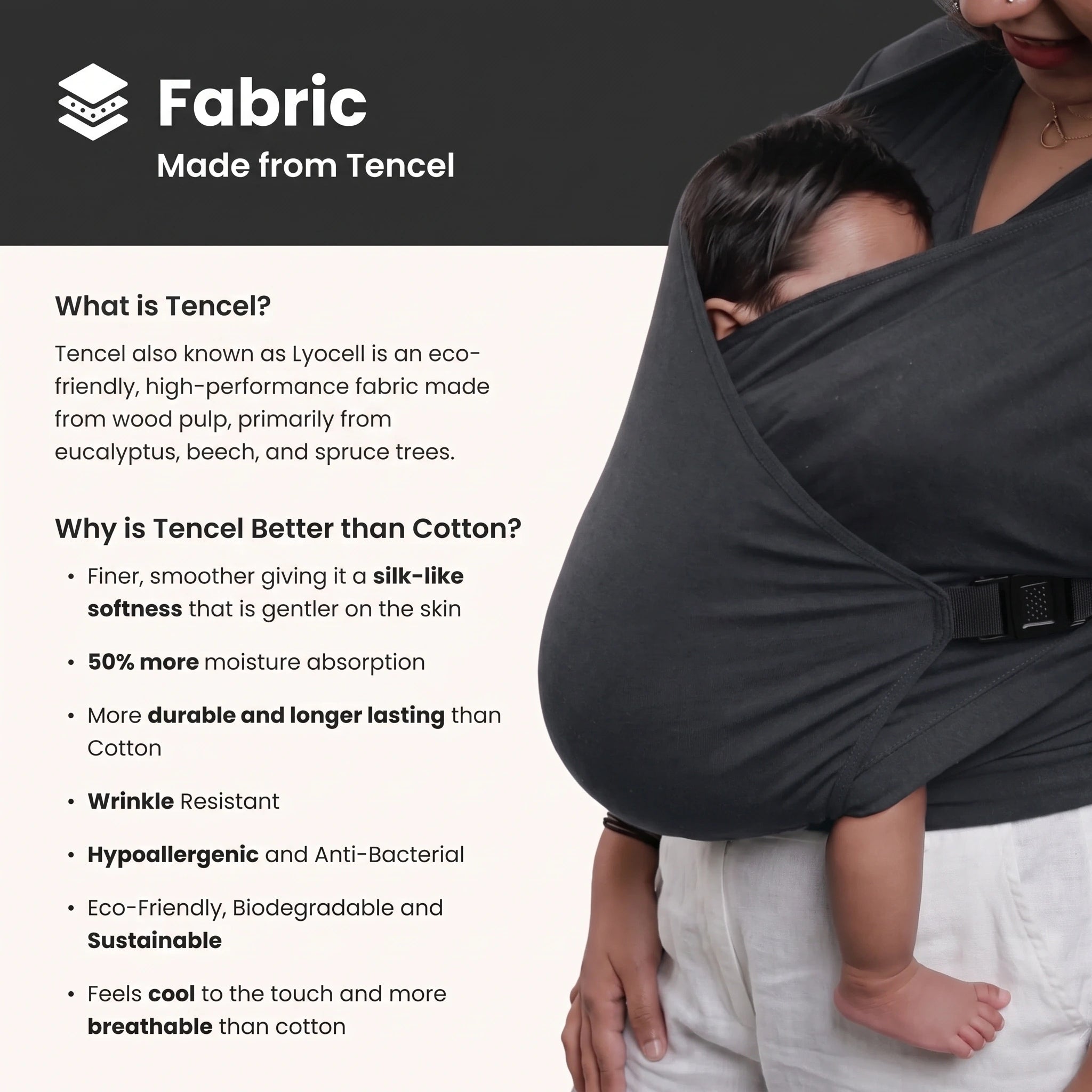 Women's Newborn T-Shirt Carrier(0-1 year)
