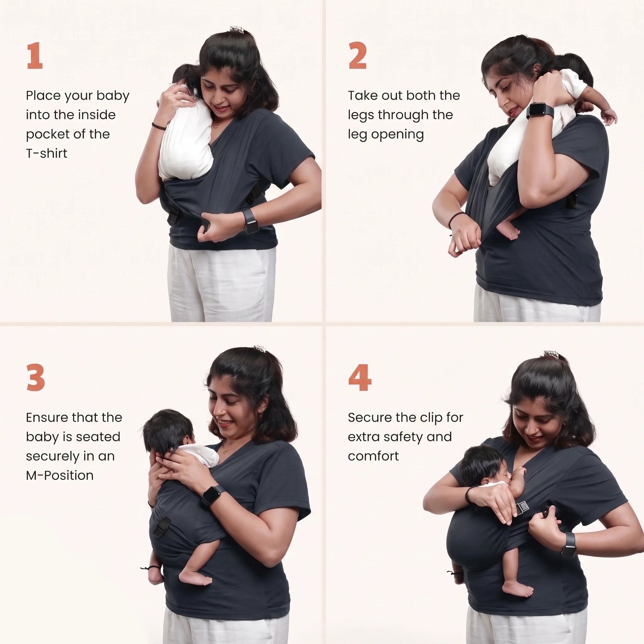 Women's Newborn T-Shirt Carrier(0-1 year)