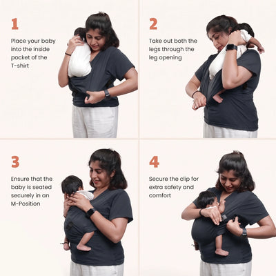 Women's Newborn T-Shirt Carrier(0-1 year)