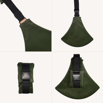 Snugs Sideways Carrier - Forest Green