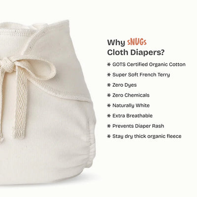 Snugs Lace Organic Cloth Diaper