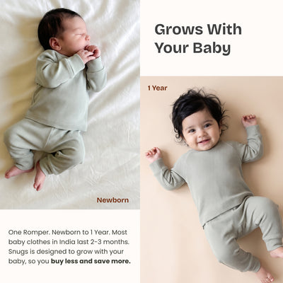 Easy Romper Brown + Green - Pack of 2