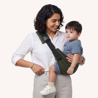 Snugs Sideways Carrier - Forest Green
